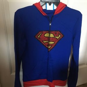 Supergirl Sparkle Light Fitted Sweatshirt Hoodie
